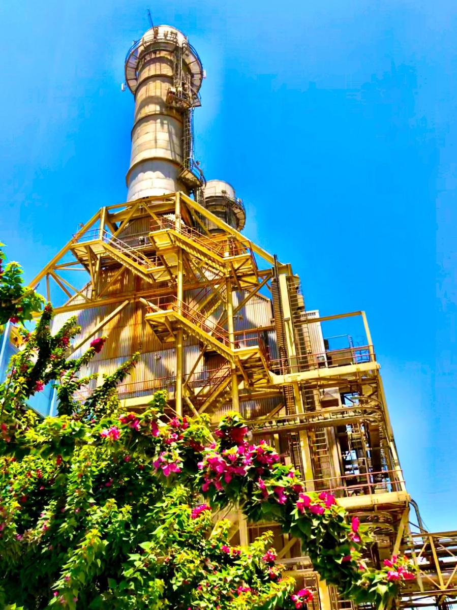 אתר הייצור של חברת החשמל ברמת חובב (צילום: דוברות חברת החשמל)